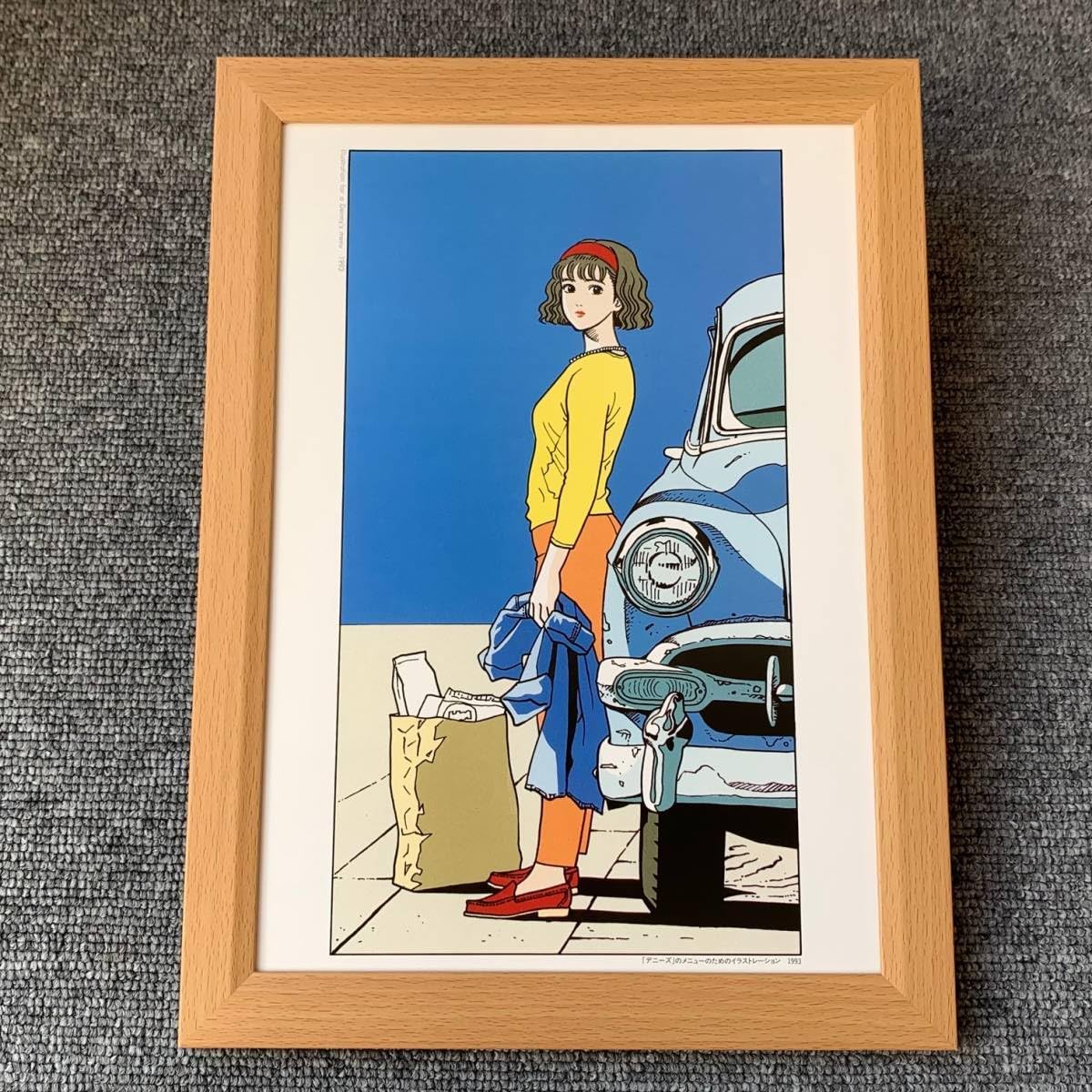 Amazon.co.jp: □江口寿史『デニーズ メニュー イラスト F』B5サイズ